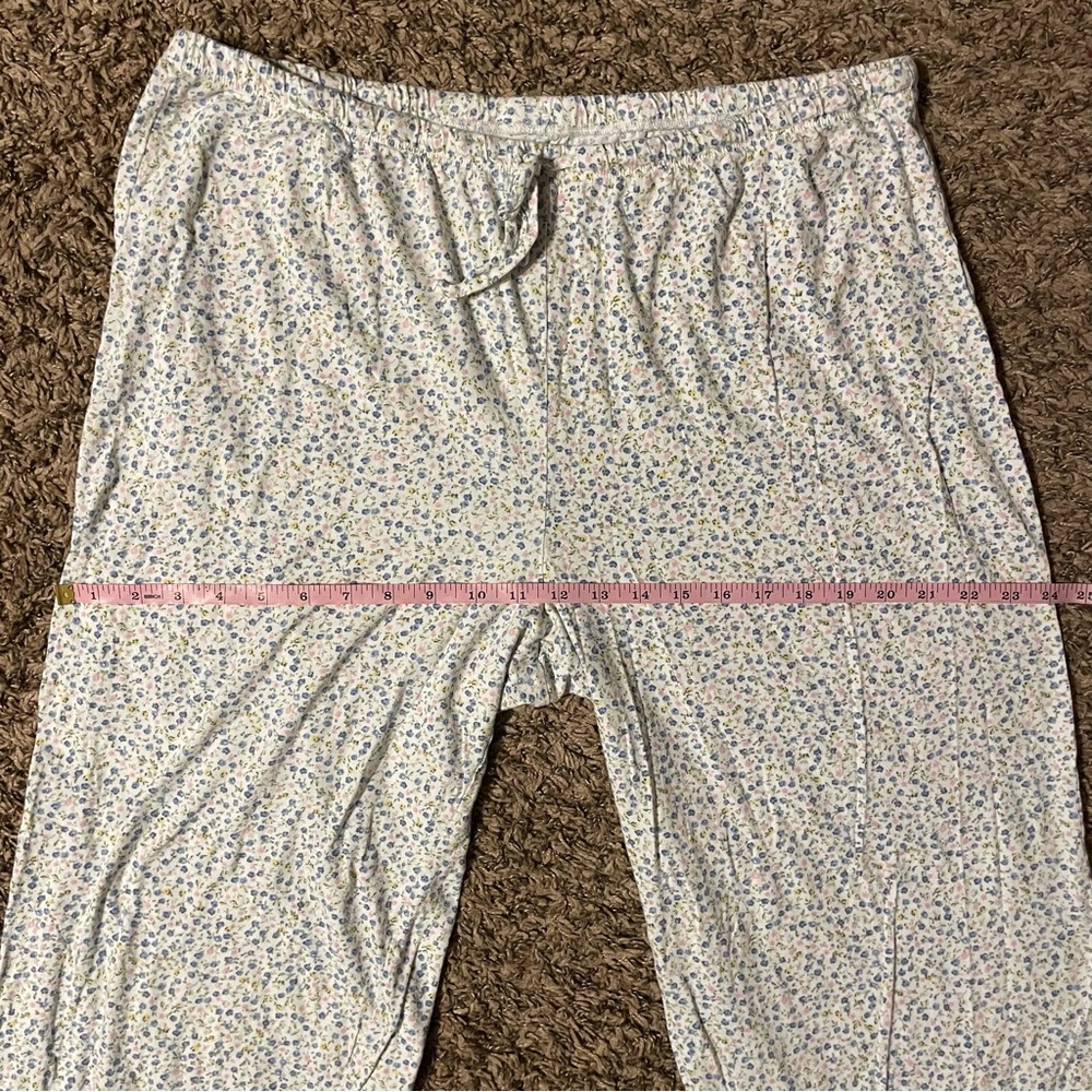Lauren Ralph Lauren XL 100% Cotton Embroidered Logo Dainty Floral Pajama Set - Picture 14 of 16